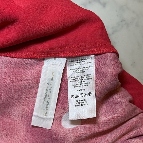 Ann Taylor LOFT Polka Dot Wide Leg Crop Jumpsuit Red White Size Small - Picture 7 of 9